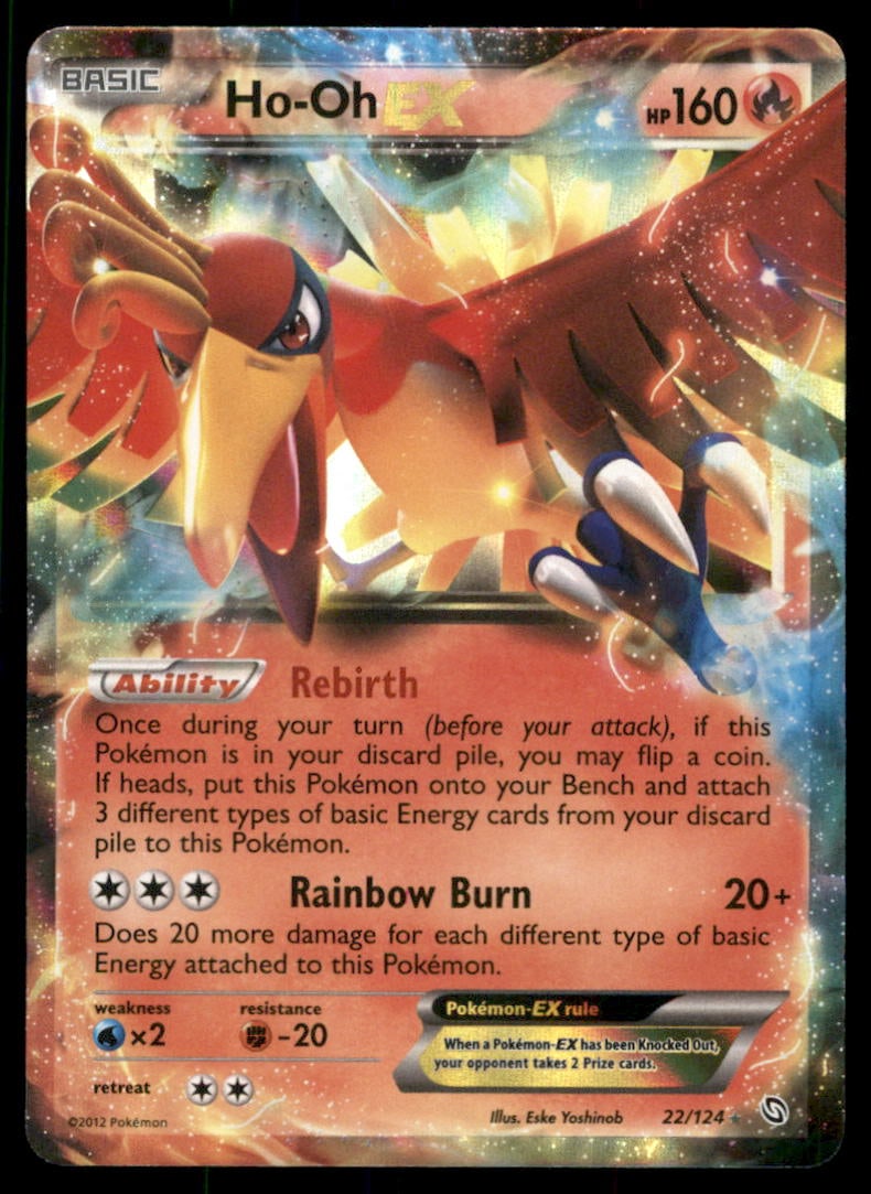 Ho-Oh EX Dragons Exalted #22/124 Pokemon Card: Condition of cards varies from NM - DMG. BINDER PAGES NOT INCLUDED.We offer combined shipping on multiple items. Buyers may also arrange their own shipping. LiveShipping is a separate and independent