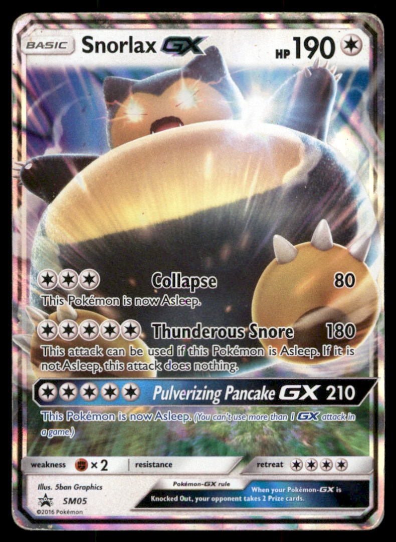 Snorlax GX SM Promos #SM05 Pokemon Card: We offer combined shipping on multiple items. Buyers may also arrange their own shipping. LiveShipping is a separate and independent option for shipping that is NOT a part of the auction house or thei