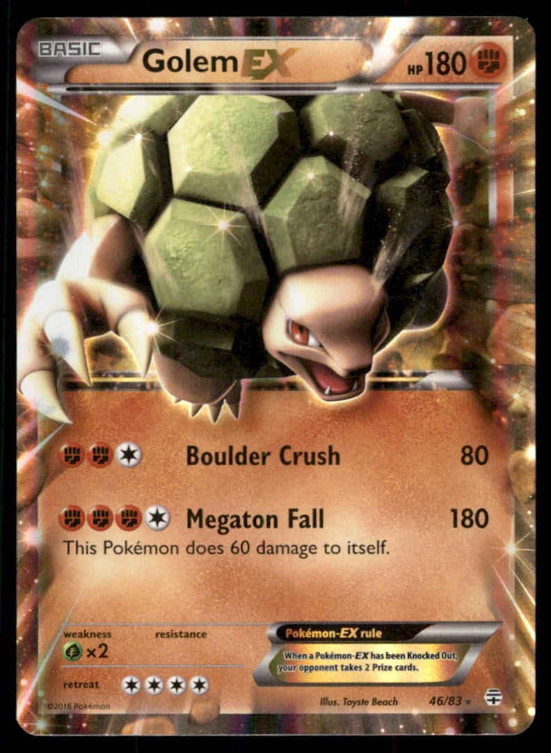 Golem EX Generations #46/83 Pokemon Card: We offer combined shipping on multiple items. Buyers may also arrange their own shipping. LiveShipping is a separate and independent option for shipping that is NOT a part of the auction house or thei
