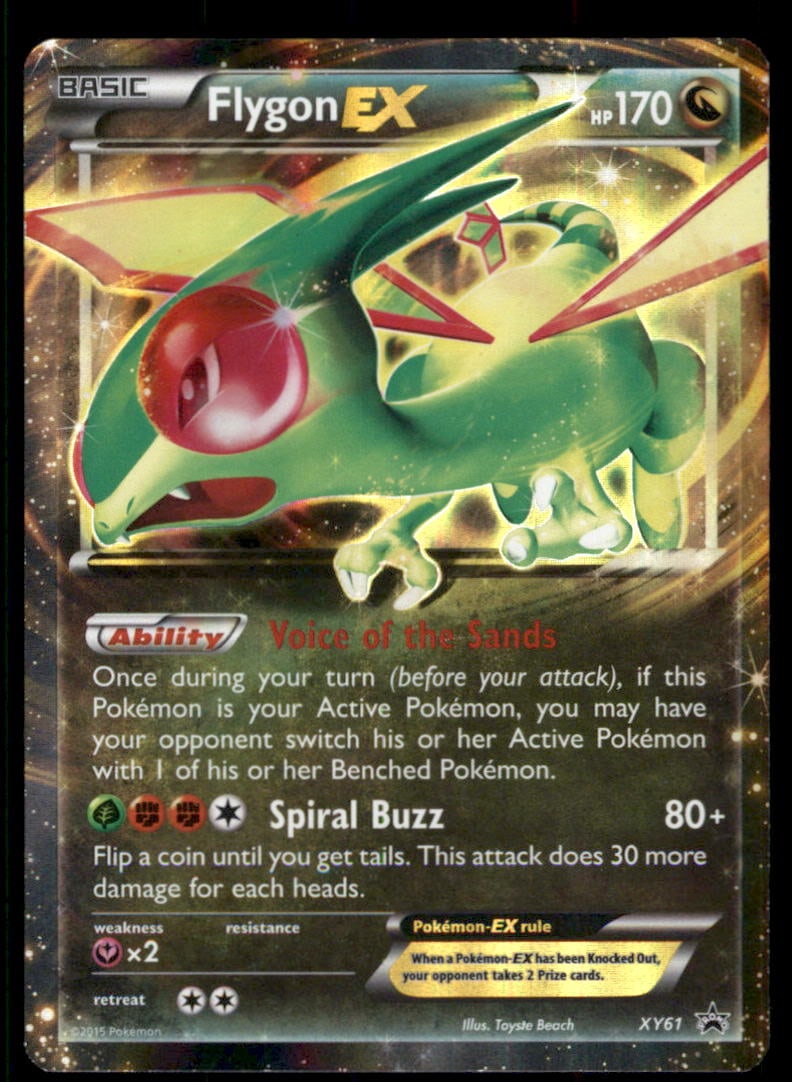 Flygon EX XY Promos #XY61 Pokemon Card: We offer combined shipping on multiple items. Buyers may also arrange their own shipping. LiveShipping is a separate and independent option for shipping that is NOT a part of the auction house or thei