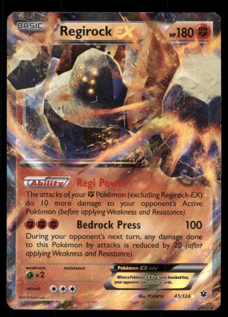 Regirock EX XY - Fates Collide #43/124 Pokemon Card: We offer combined shipping on multiple items. Buyers may also arrange their own shipping. LiveShipping is a separate and independent option for shipping that is NOT a part of the auction house or thei