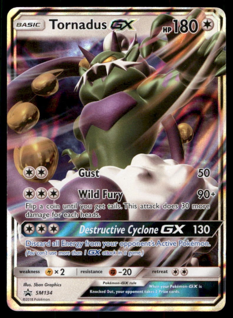 Tornadus GX SM Promos #SM134 Pokemon Card: We offer combined shipping on multiple items. Buyers may also arrange their own shipping. LiveShipping is a separate and independent option for shipping that is NOT a part of the auction house or thei