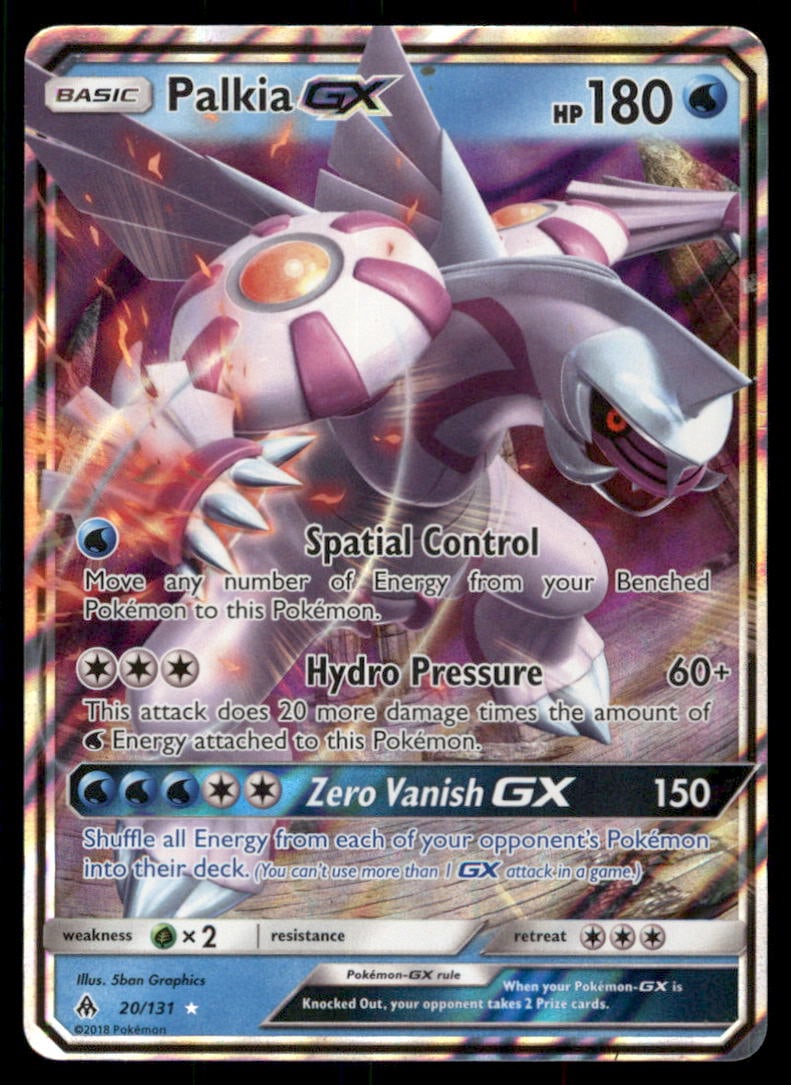 Palkia GX SM - Forbidden Light #20/131 Pokemon Card: We offer combined shipping on multiple items. Buyers may also arrange their own shipping. LiveShipping is a separate and independent option for shipping that is NOT a part of the auction house or thei