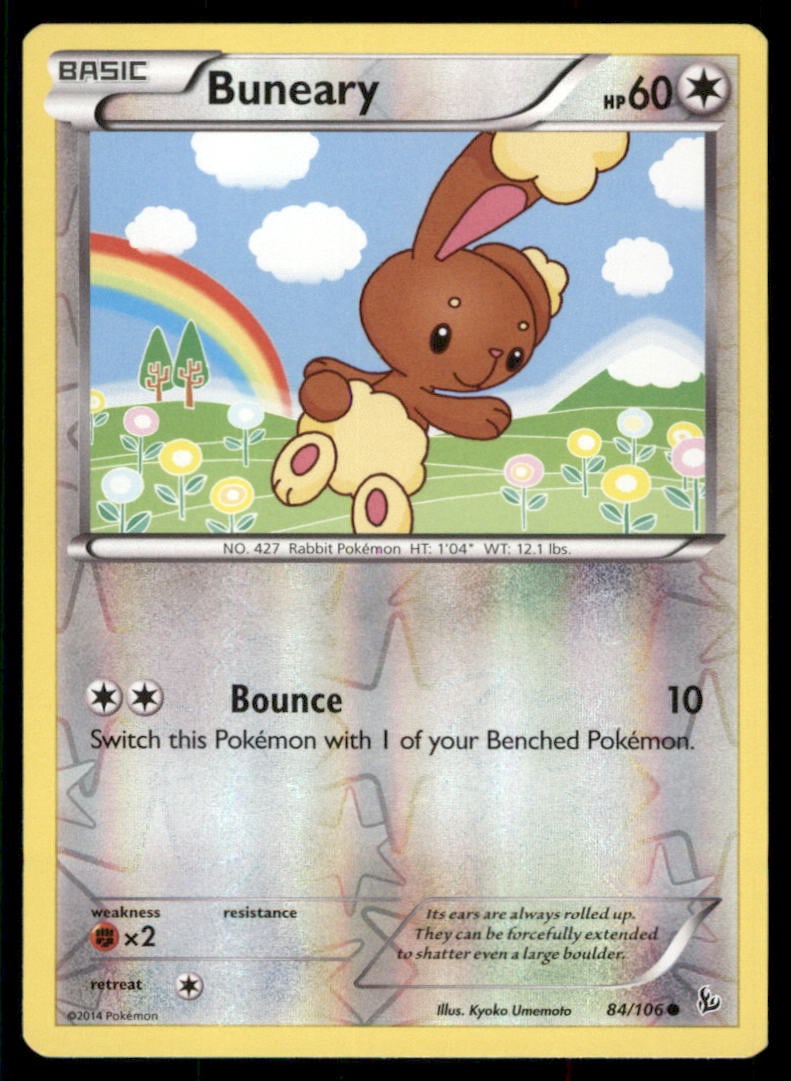 Buneary XY - Flashfire #84/106 Pokemon Card (1 of 2)