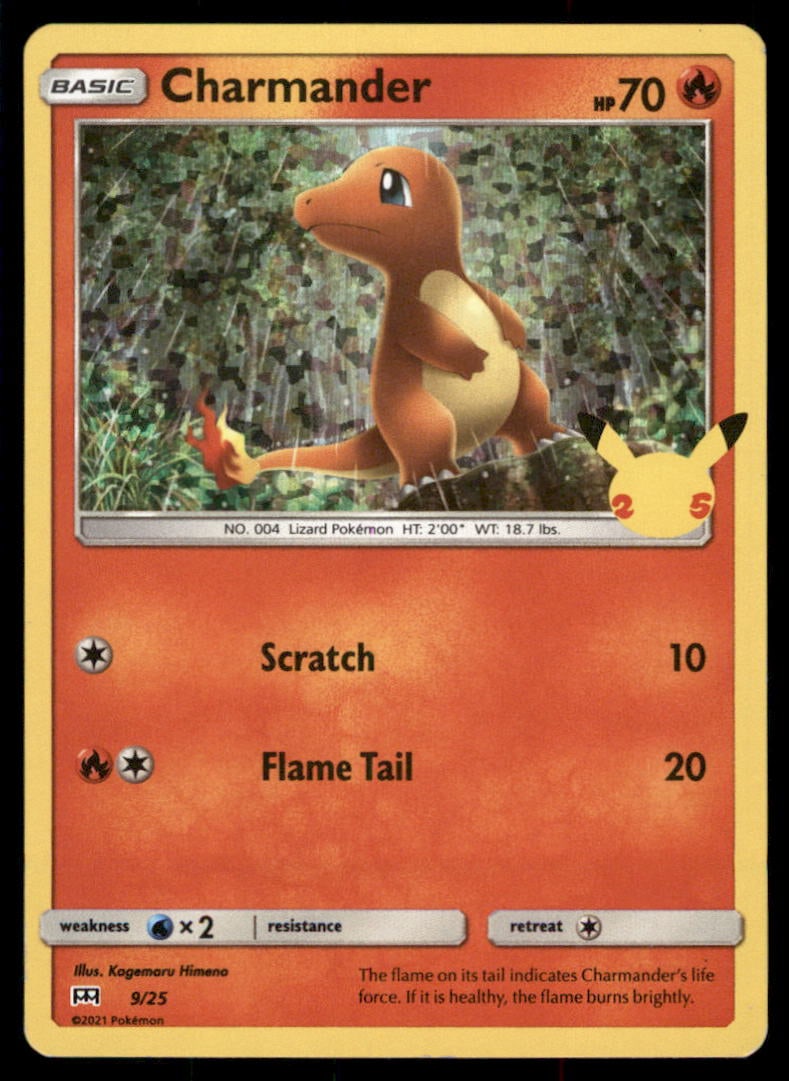 Charmander McDonald's 25th Anniversary Promos #009/025 Pokemon Card (1 of 2)