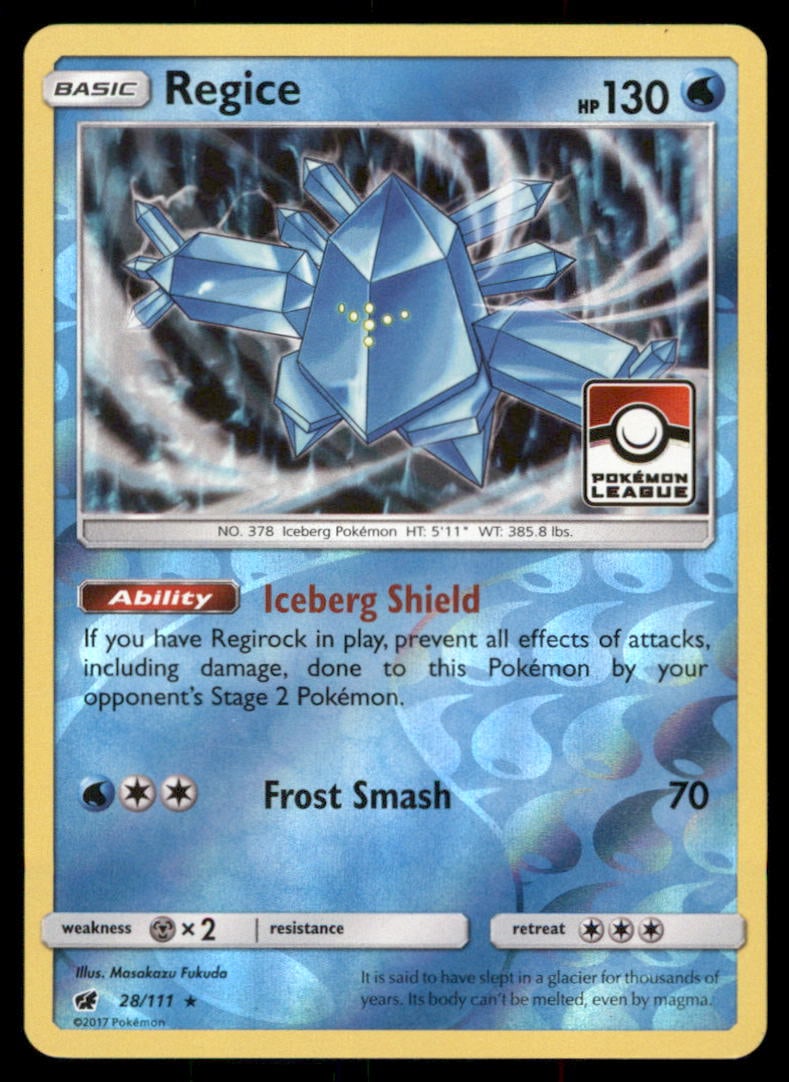 Regice League & Championship Cards #028/111 Pokemon Card: We offer combined shipping on multiple items. Buyers may also arrange their own shipping. LiveShipping is a separate and independent option for shipping that is NOT a part of the auction house or thei
