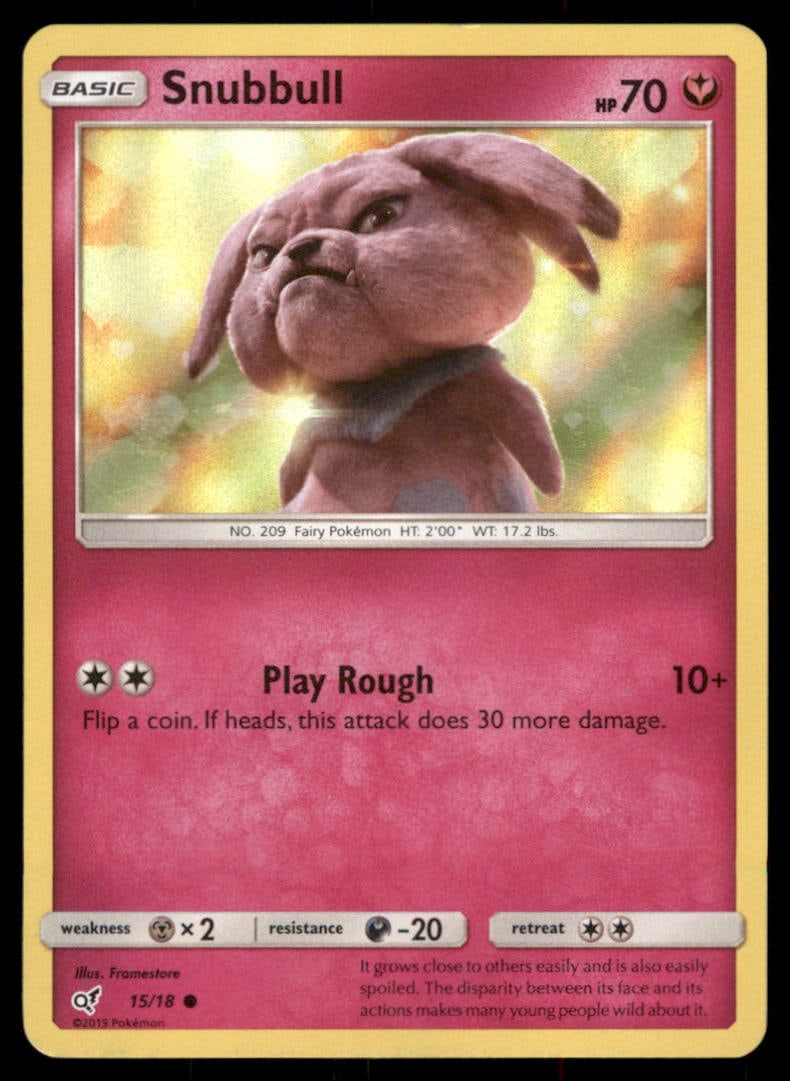 Snubbull (Holo Common) Detective Pikachu #15/18 Pokemon Card: We offer combined shipping on multiple items. Buyers may also arrange their own shipping. LiveShipping is a separate and independent option for shipping that is NOT a part of the auction house or thei