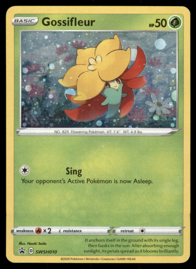Gossifleur Miscellaneous Cards & Products #SWSH010 Pokemon Card: We offer combined shipping on multiple items. Buyers may also arrange their own shipping. LiveShipping is a separate and independent option for shipping that is NOT a part of the auction house or thei