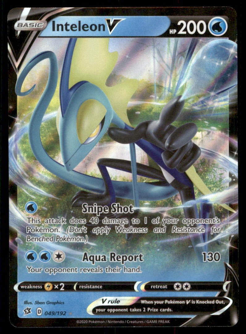Inteleon V SWSH02: Rebel Clash #049/192 Pokemon Card: We offer combined shipping on multiple items. Buyers may also arrange their own shipping. LiveShipping is a separate and independent option for shipping that is NOT a part of the auction house or thei