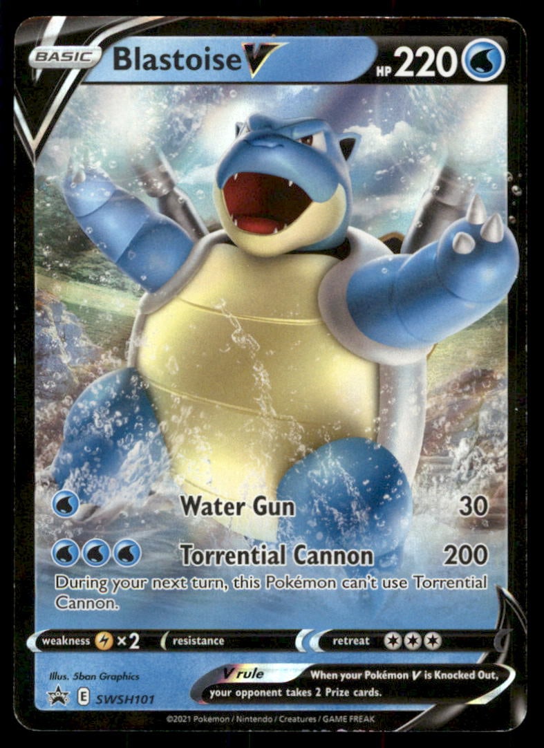 Blastoise V SWSH: Sword & Shield Promo Cards #SWSH101 Pokemon Card (1 of 2)