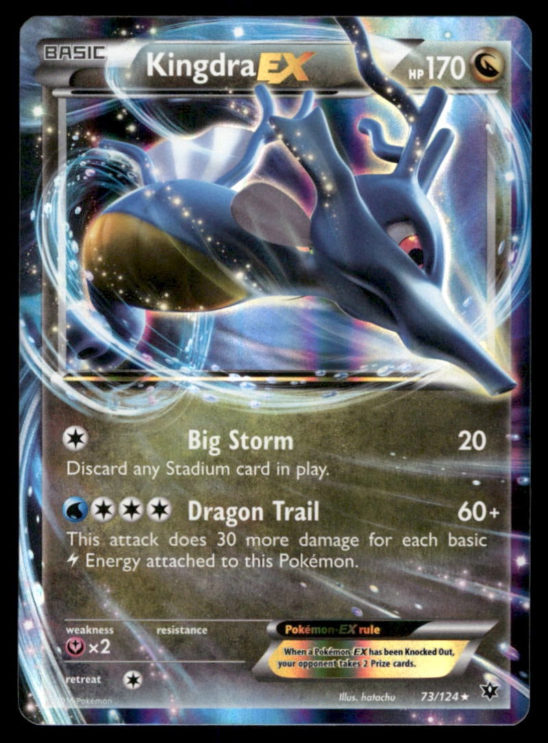 Kingdra EX XY - Fates Collide #73/124 Holo Pokemon Card (1 of 2)