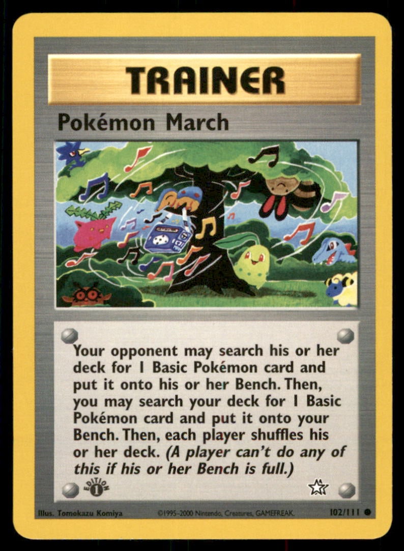 Pokemon March Neo Genesis #102/111 1st. ED. Pokemon Card: We offer combined shipping on multiple items. Buyers may also arrange their own shipping. LiveShipping is a separate and independent option for shipping that is NOT a part of the auction house or thei