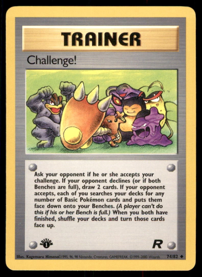 Challenge! Team Rocket #74/82 1st. ED. Pokemon Card: We offer combined shipping on multiple items. Buyers may also arrange their own shipping. LiveShipping is a separate and independent option for shipping that is NOT a part of the auction house or thei