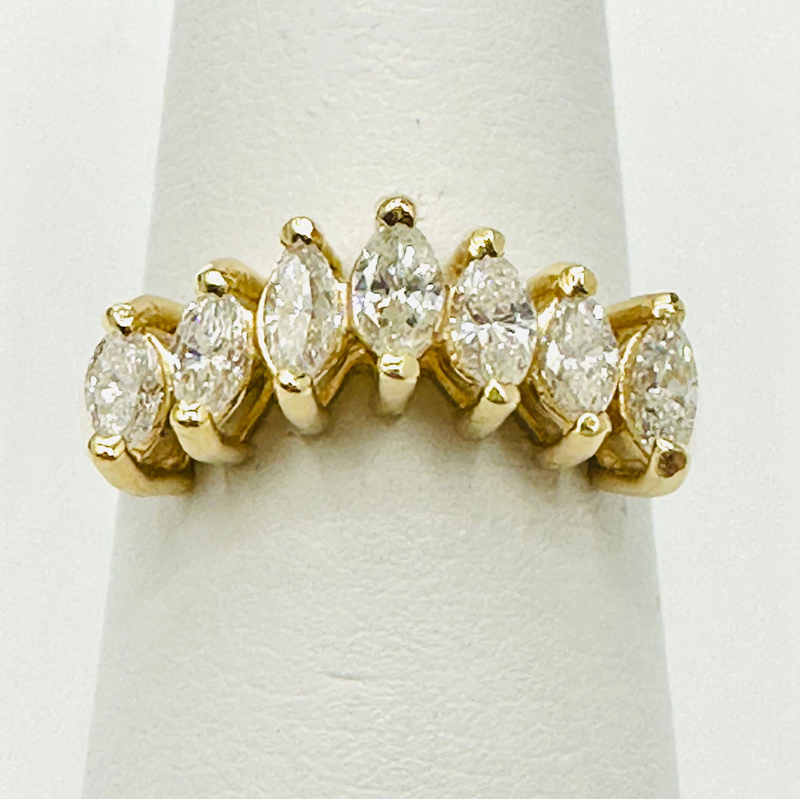 Natural Diamond Ring,14KT Yellow Gold # 2518 (1 of 4)