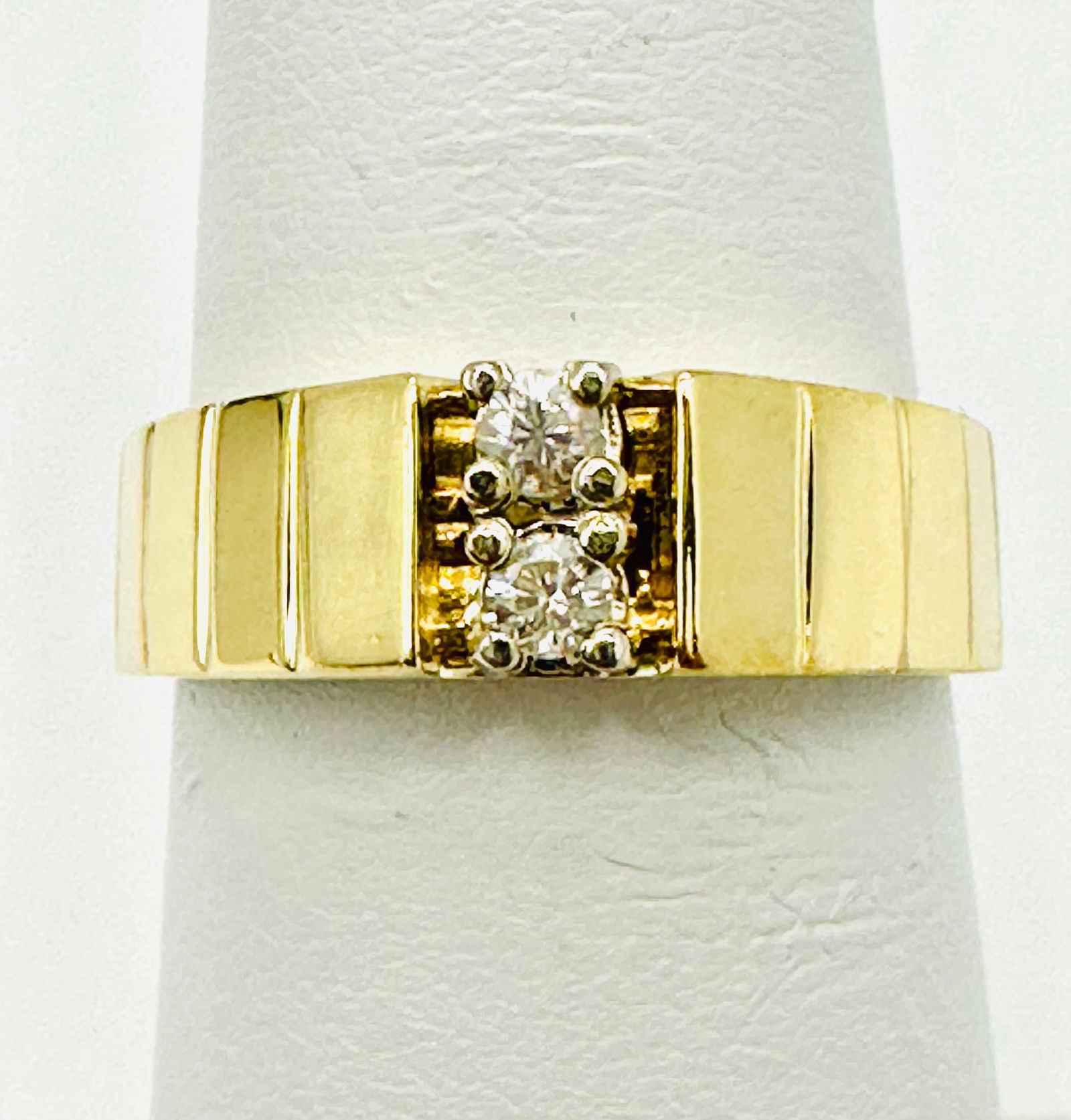 Natural Diamond Ring,14KT Yellow Gold # 2583 (1 of 4)