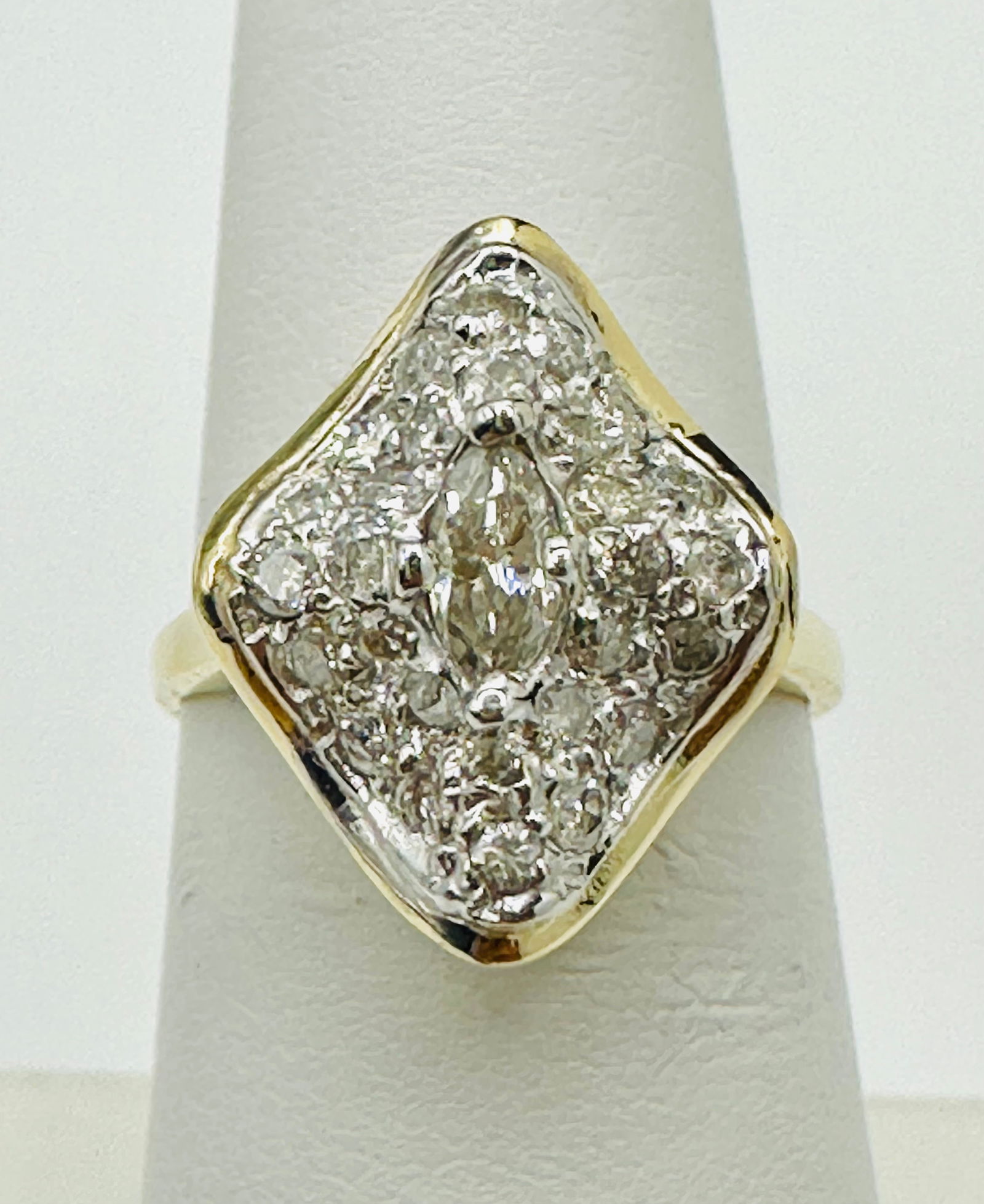 Natural Diamond Ring,14KT Yellow Gold # 2643 (1 of 4)
