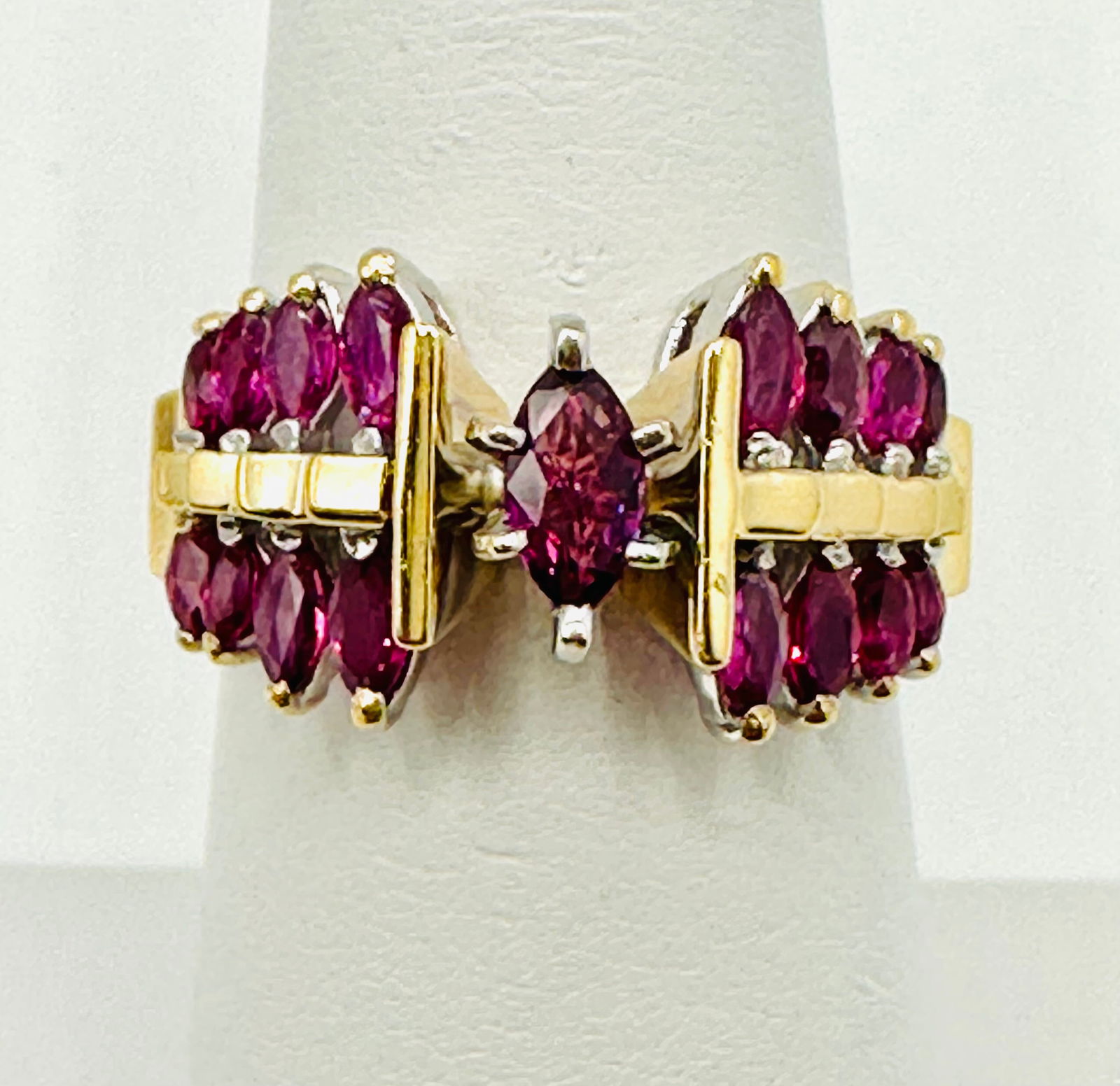Natural Ruby Ring,14KT Yellow and White Gold # 2709 (1 of 4)