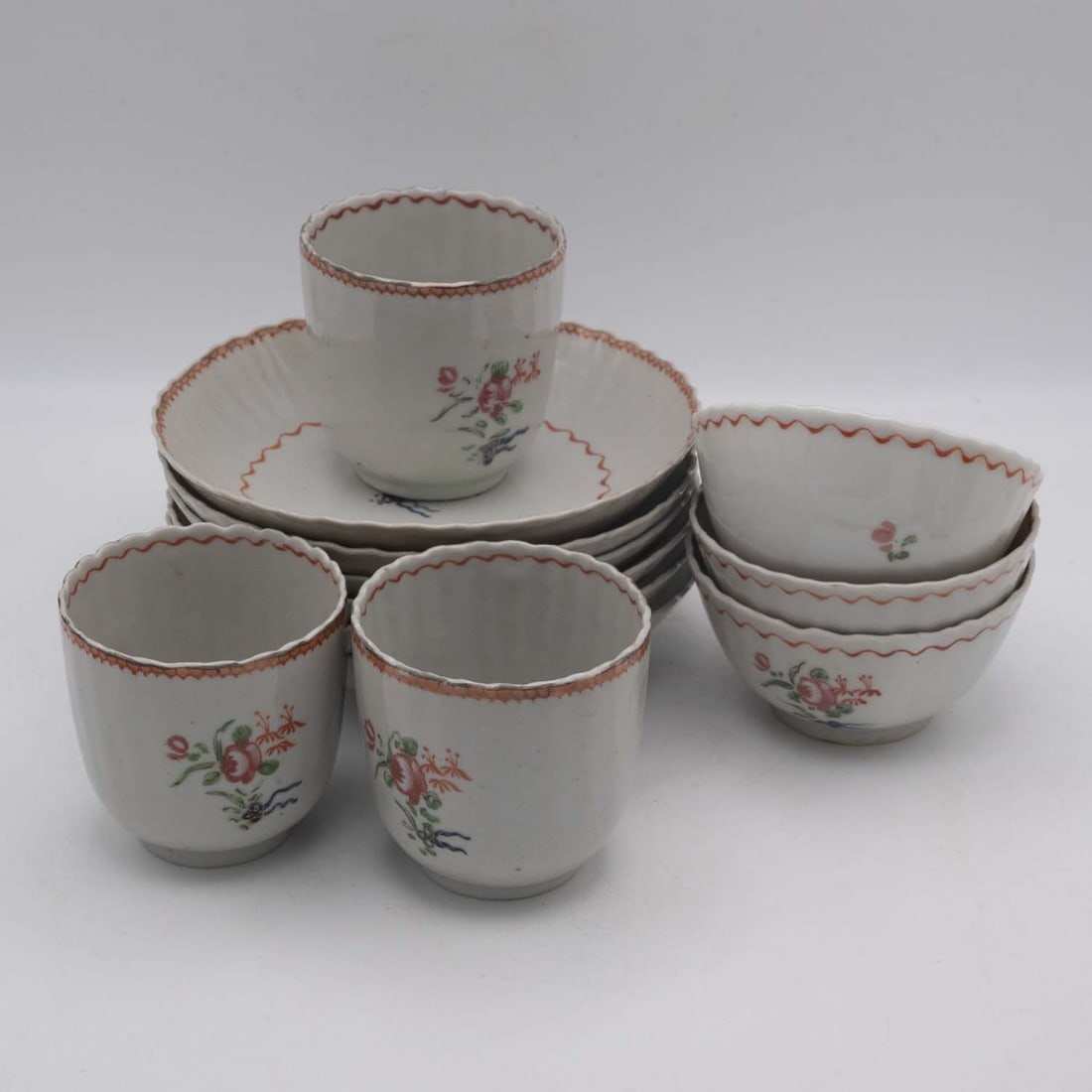 Set Of Vintage Porcelain Cups Bowls And Plates (1 of 9)