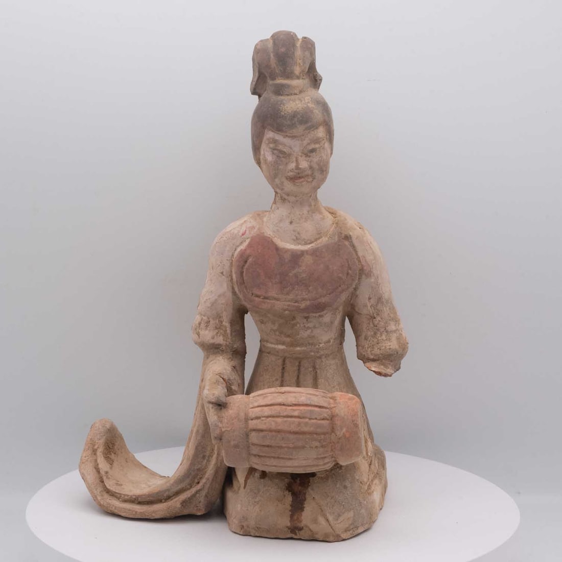 Antique Chinese Tang Style Terracotta Musician Figure (1 of 6)