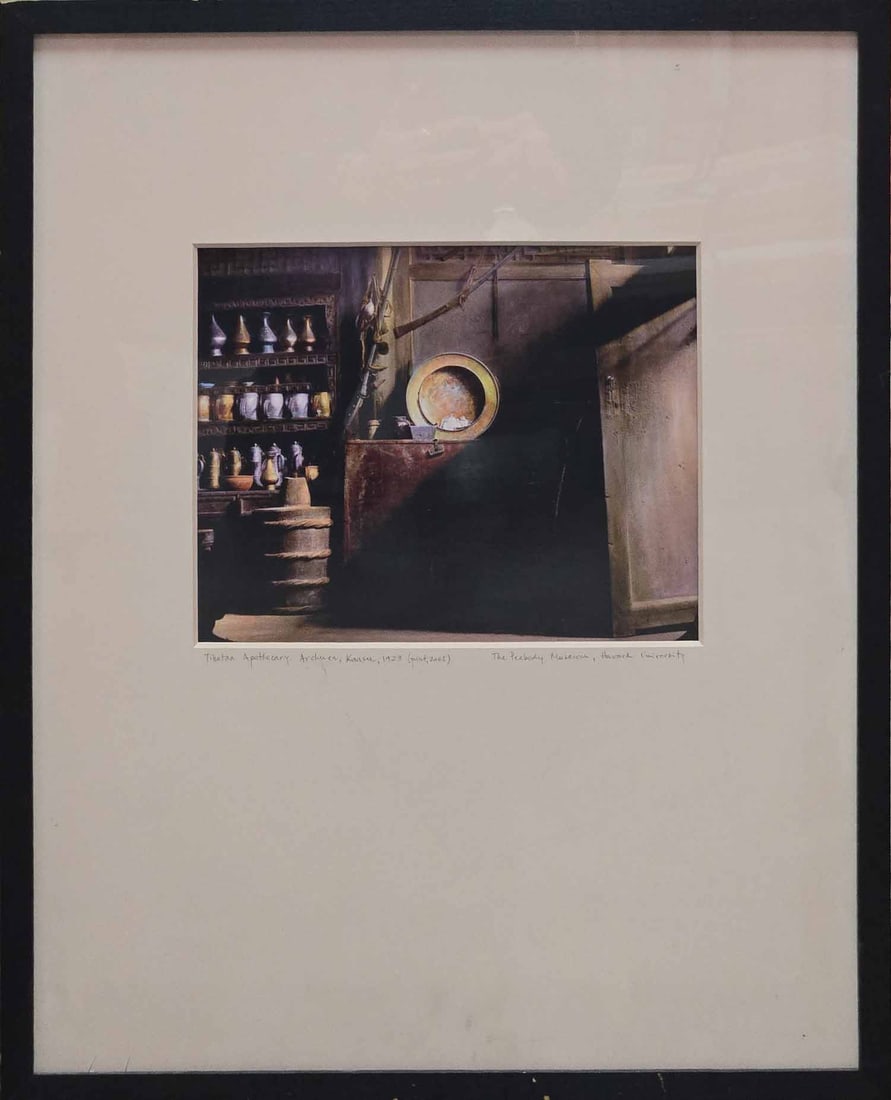 2005 Lithograph On Paper "Tibetan Apothecary": Title: Tibetan Apothecary Medium: Lithograph On Paper Size: 17 x 21 inches Age: 2005 Condition: Great, please check photo for condition reference Provenance: Estate in Tribeca Combined shipping rate a