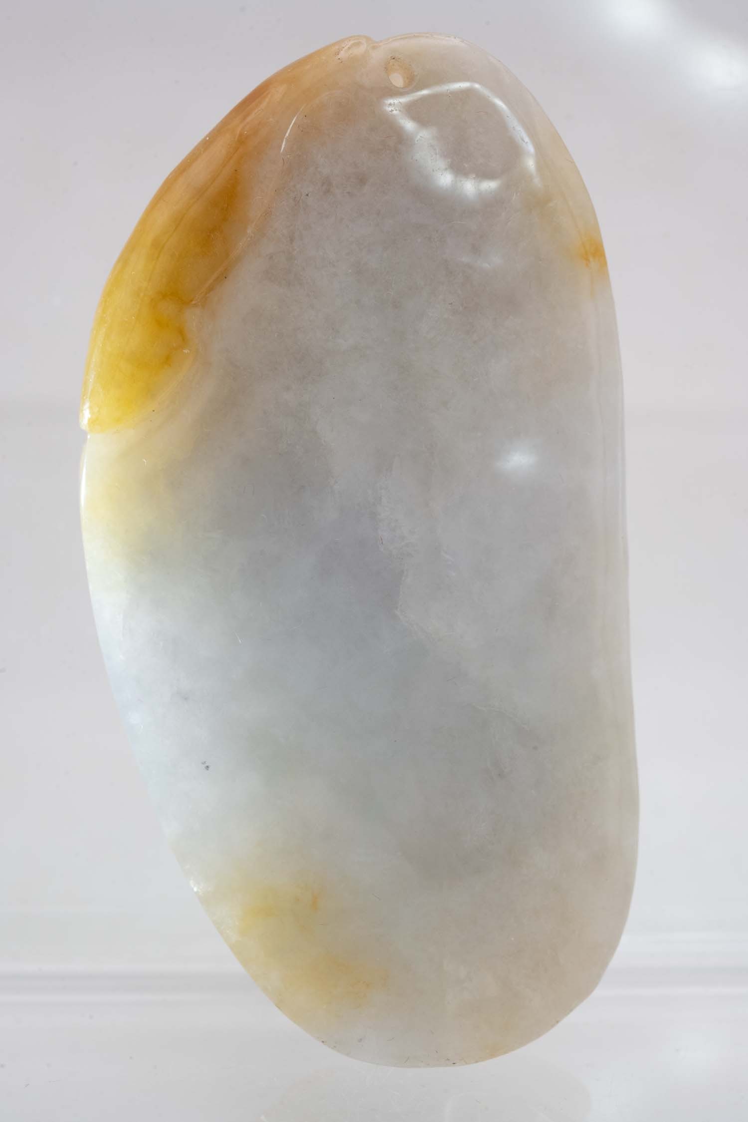 Vintage Chinese Carved Natural Neprhite Jade Pendant: Medium: Natural Neprhite Jade Size: 2.5x1.4x0.7 inches Age/Detail: Vintage Chinese Carved Condition: great overall, check photo for condition reference. Provenance: Collection from Estate in Williamsb