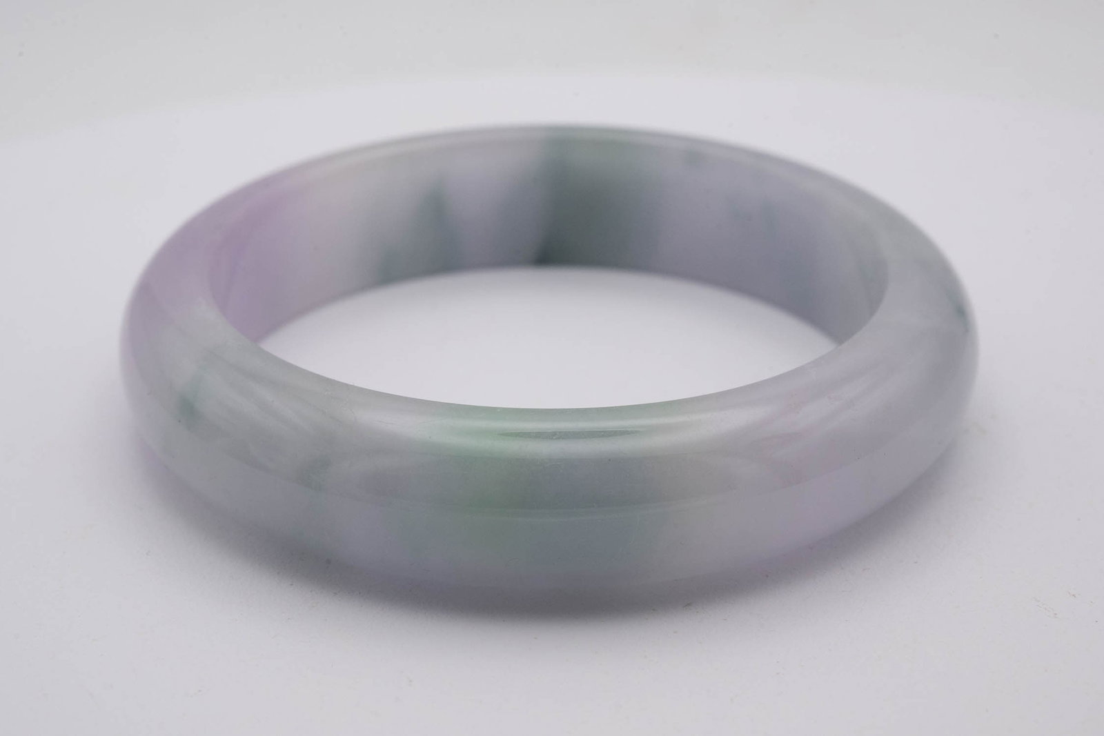 Chinese Multi Colored Jade Bangle - 2