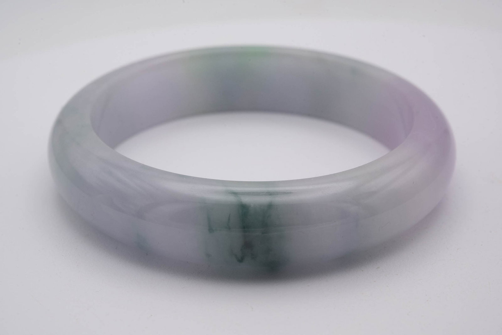 Chinese Multi Colored Jade Bangle - 3