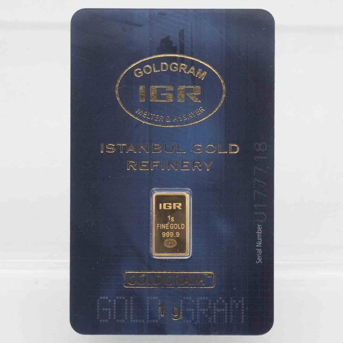 IGR Gold Gram 1 Gram Gold Bar In Assay: MLC01326 Shipping: Buyer-arranged shipping: estimated cost: starts at $15.5, Plus $1 dollar for every $100 in value. Signature confirmation is recommended for high value invoice at cost of $5.5. Pleas