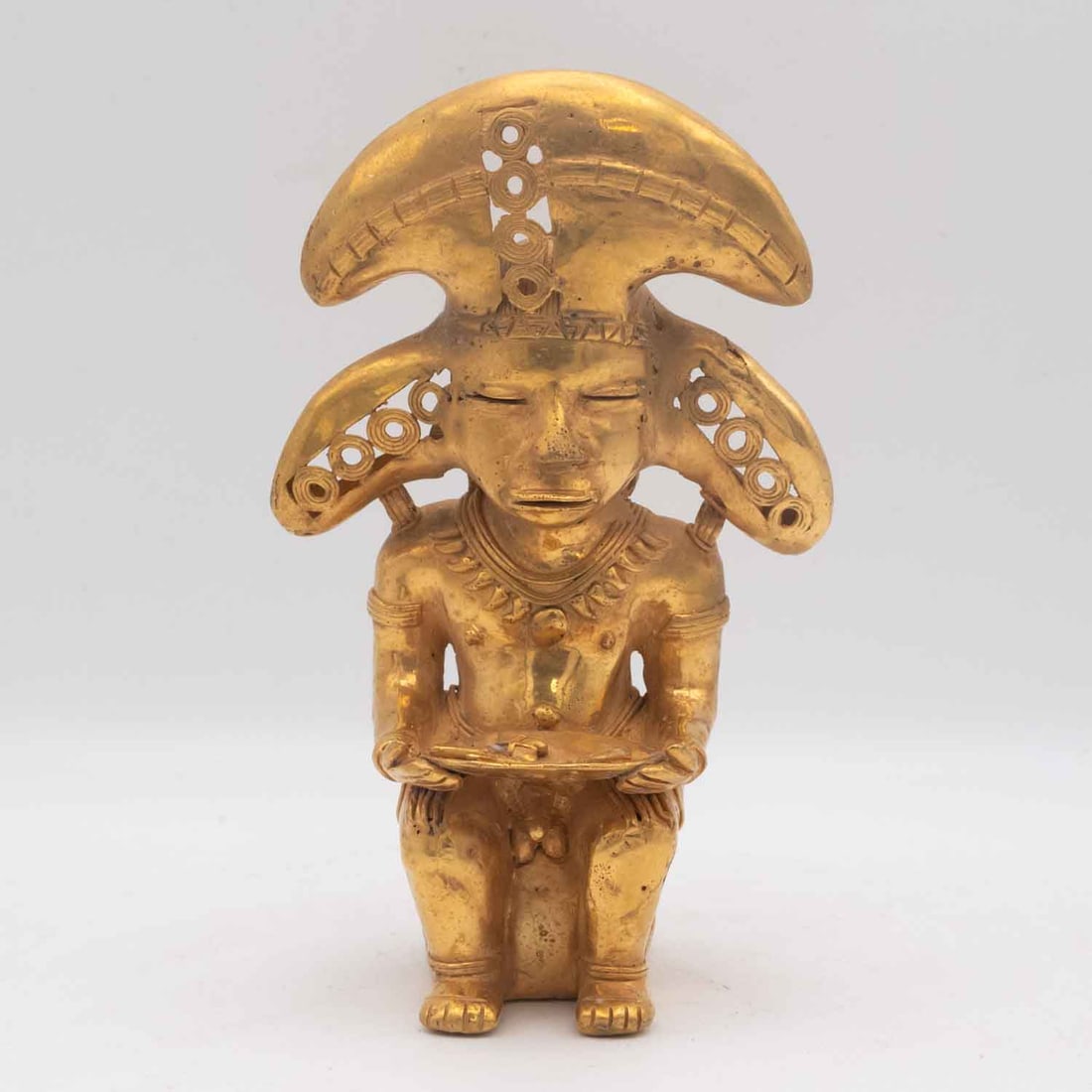 Old Mexican Columbian Tairona Priest Figure (1 of 7)