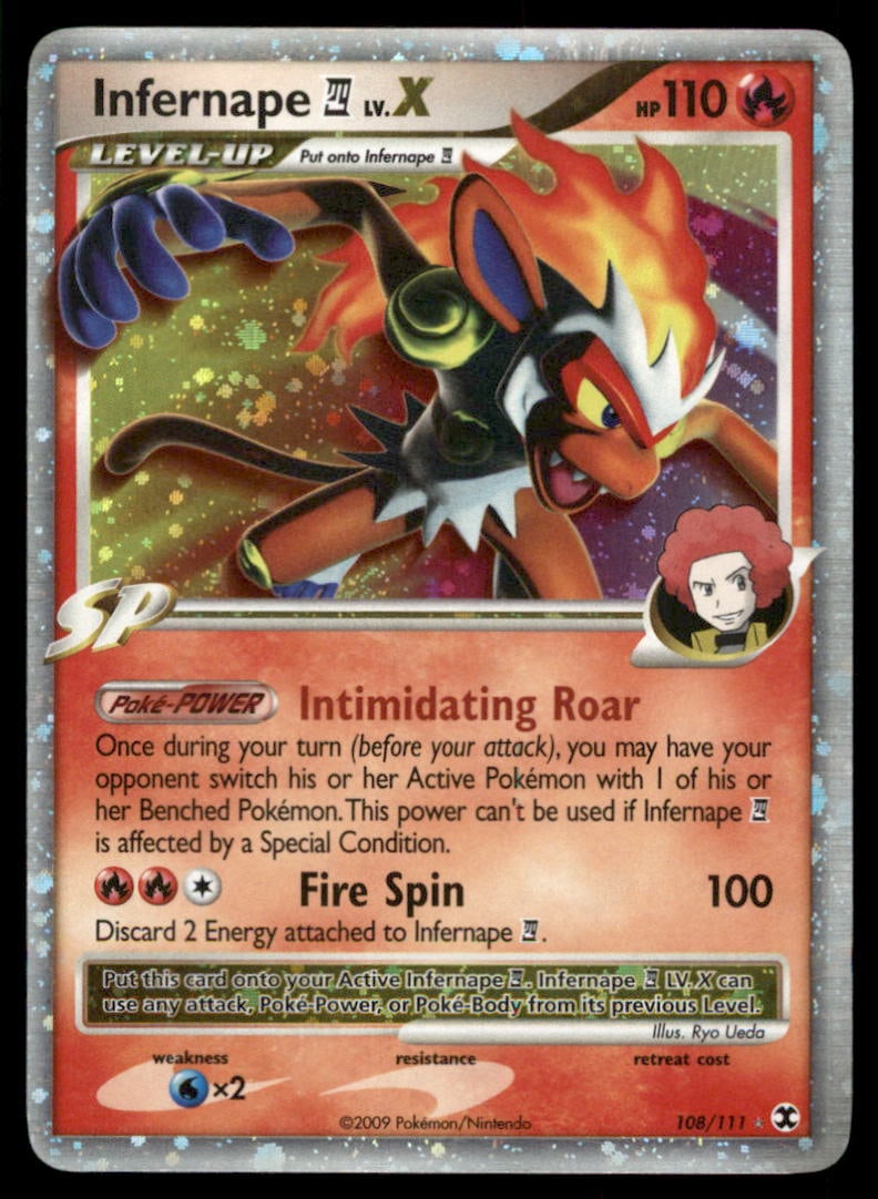 Infernape E4 Lv.X Rising Rivals #108/111 Holo Pokemon Card (1 of 2)
