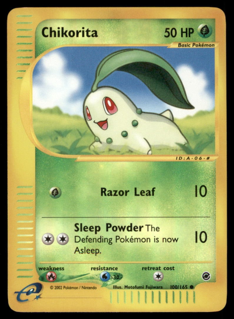 Chikorita (100) Expedition #100/165 Holo Pokemon Card: We offer combined shipping on multiple items. Buyers may also arrange their own shipping. LiveShipping is a separate and independent option for shipping that is NOT a part of the auction house or thei
