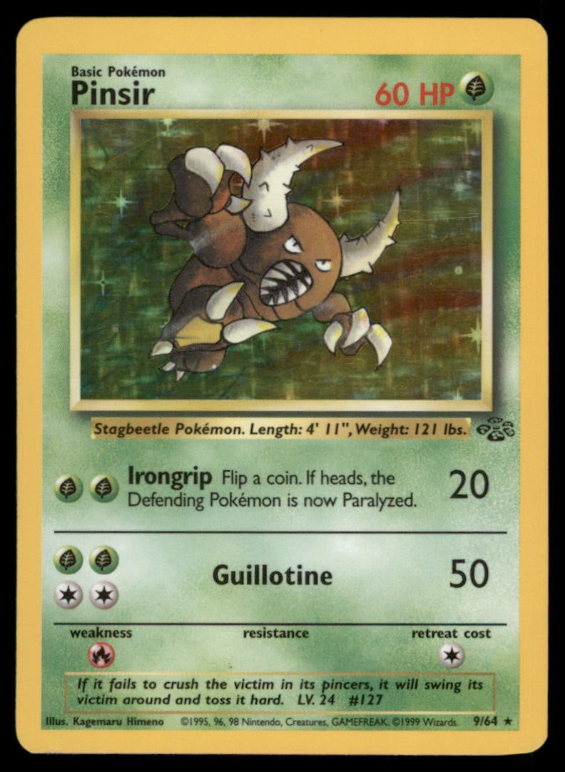 Pinsir (9) Jungle #09/64 Holo Pokemon Card: We offer combined shipping on multiple items. Buyers may also arrange their own shipping. LiveShipping is a separate and independent option for shipping that is NOT a part of the auction house or thei