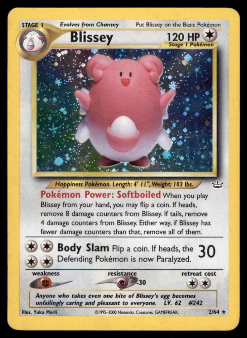 Blissey Neo Revelation #02/64 Holo Pokemon Card: We offer combined shipping on multiple items. Buyers may also arrange their own shipping. LiveShipping is a separate and independent option for shipping that is NOT a part of the auction house or thei
