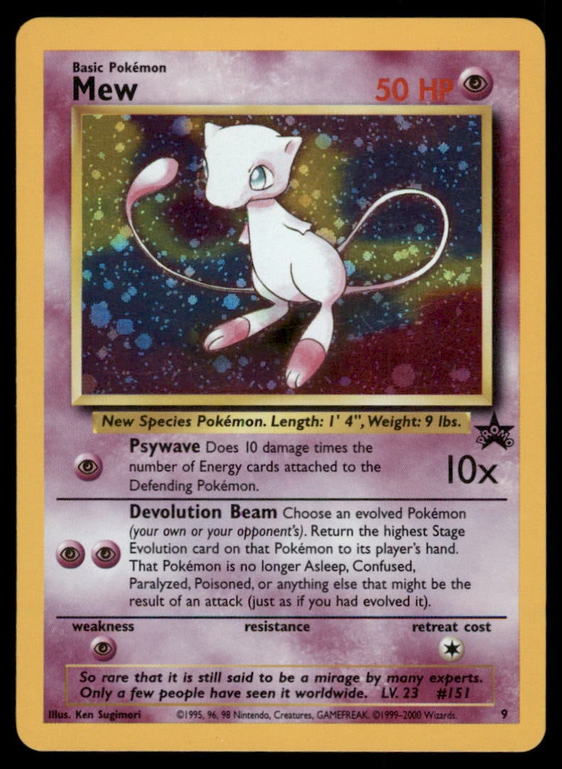 Mew (9) WoTC Promo #09/53 Holo Pokemon Card: We offer combined shipping on multiple items. Buyers may also arrange their own shipping. LiveShipping is a separate and independent option for shipping that is NOT a part of the auction house or thei