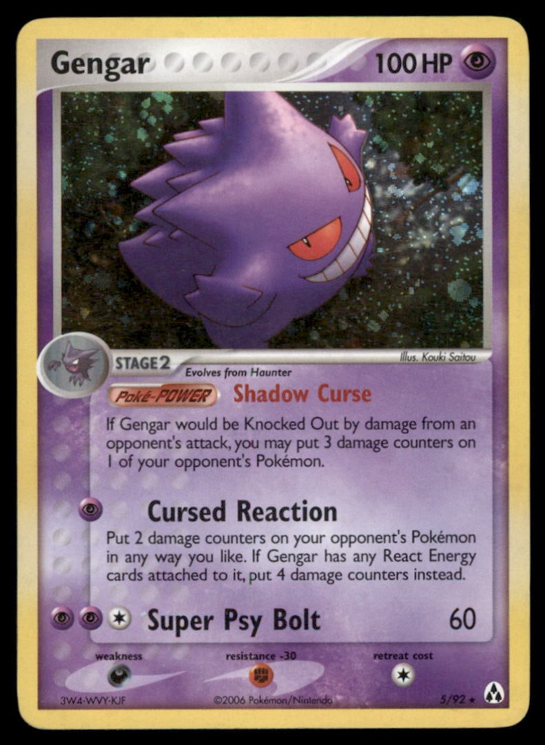 Gengar Legend Maker #5/92 Holo Pokemon Card: We offer combined shipping on multiple items. Buyers may also arrange their own shipping. LiveShipping is a separate and independent option for shipping that is NOT a part of the auction house or thei