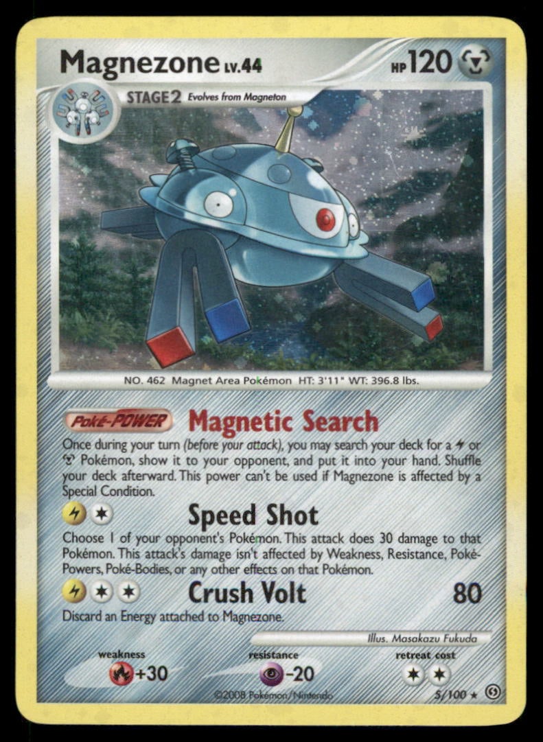Magnezone (5) Stormfront #5/100 Holo Pokemon Card: We offer combined shipping on multiple items. Buyers may also arrange their own shipping. LiveShipping is a separate and independent option for shipping that is NOT a part of the auction house or thei