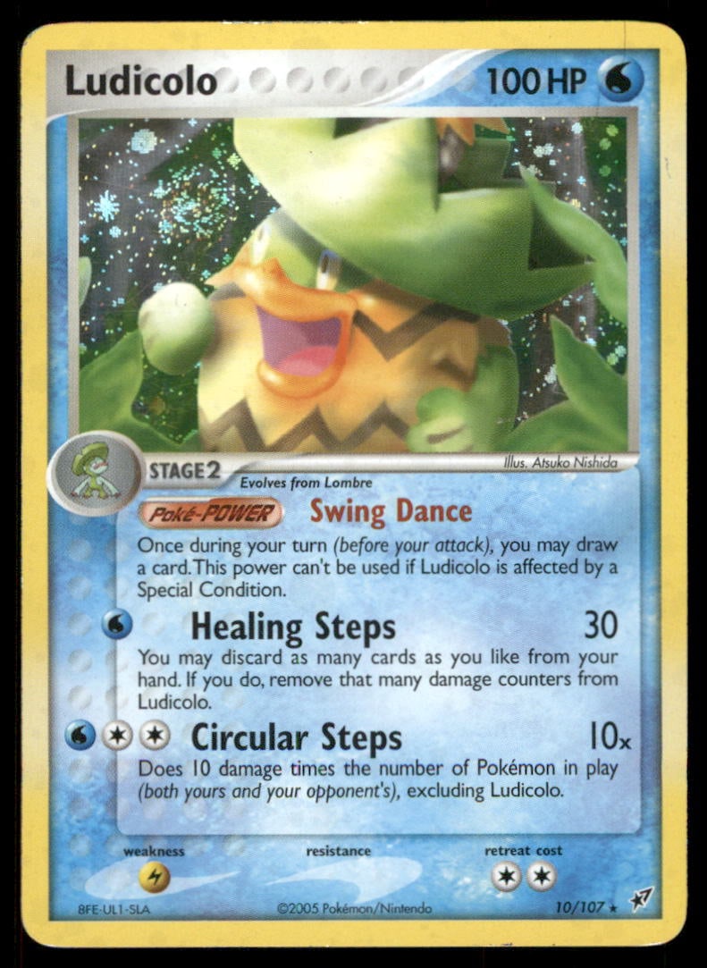 Ludicolo Deoxys #10/107 Holo Pokemon Card: We offer combined shipping on multiple items. Buyers may also arrange their own shipping. LiveShipping is a separate and independent option for shipping that is NOT a part of the auction house or thei