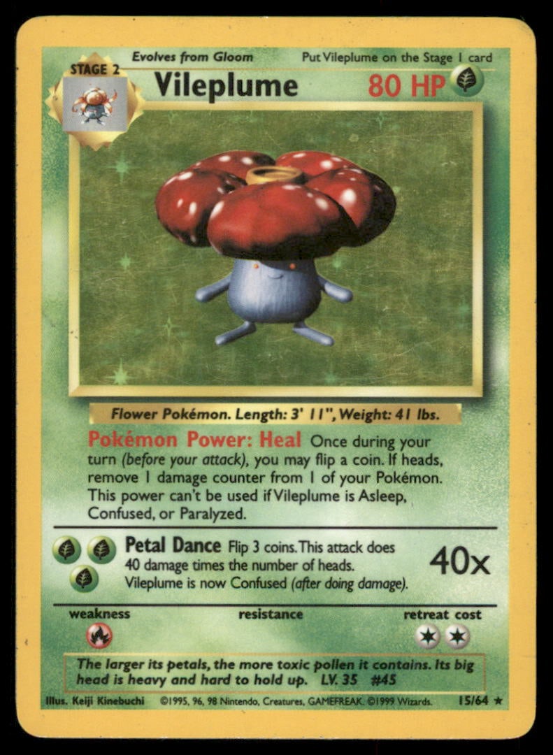 Vileplume Pokemon Jungle # Holo Pokemon Card: We offer combined shipping on multiple items. Buyers may also arrange their own shipping. LiveShipping is a separate and independent option for shipping that is NOT a part of the auction house or thei