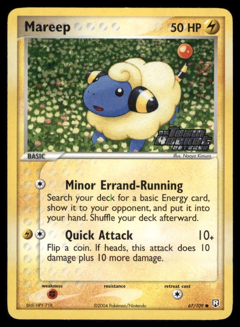 Mareep Stamped Team Rocket Returns #67/109 Holo Pokemon Card: We offer combined shipping on multiple items. Buyers may also arrange their own shipping. LiveShipping is a separate and independent option for shipping that is NOT a part of the auction house or thei