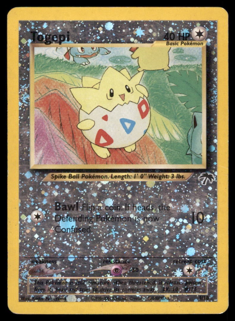Togepi Southern Islands #04/18 Holo Pokemon Card (1 of 2)
