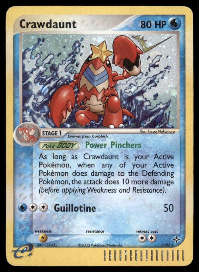 Crawdaunt Dragon #3/97 Holo Pokemon Card: We offer combined shipping on multiple items. Buyers may also arrange their own shipping. LiveShipping is a separate and independent option for shipping that is NOT a part of the auction house or thei