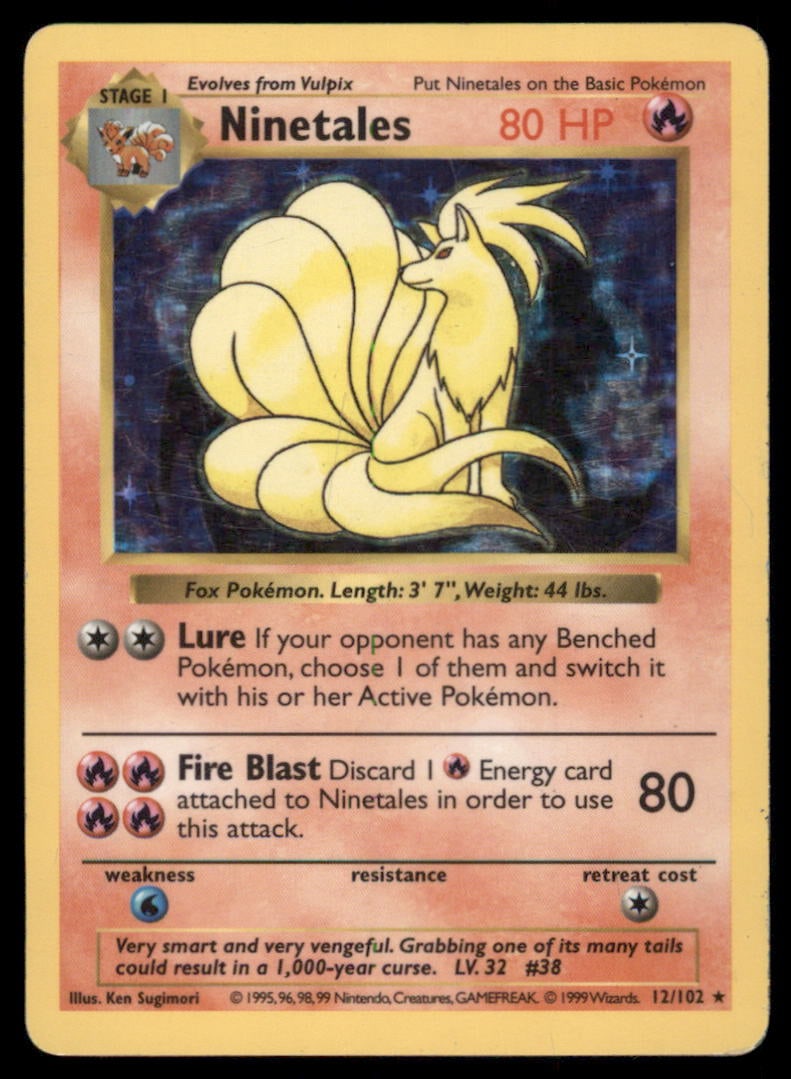 Ninetales Shadowless Base Set #012/102 Holo Pokemon Card: We offer combined shipping on multiple items. Buyers may also arrange their own shipping. LiveShipping is a separate and independent option for shipping that is NOT a part of the auction house or thei