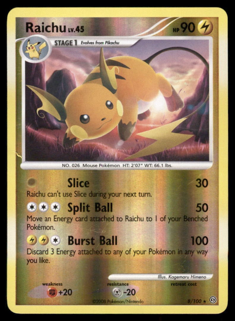 Raichu Stormfront #8/100 Reverse Holo Pokemon Card: We offer combined shipping on multiple items. Buyers may also arrange their own shipping. LiveShipping is a separate and independent option for shipping that is NOT a part of the auction house or thei