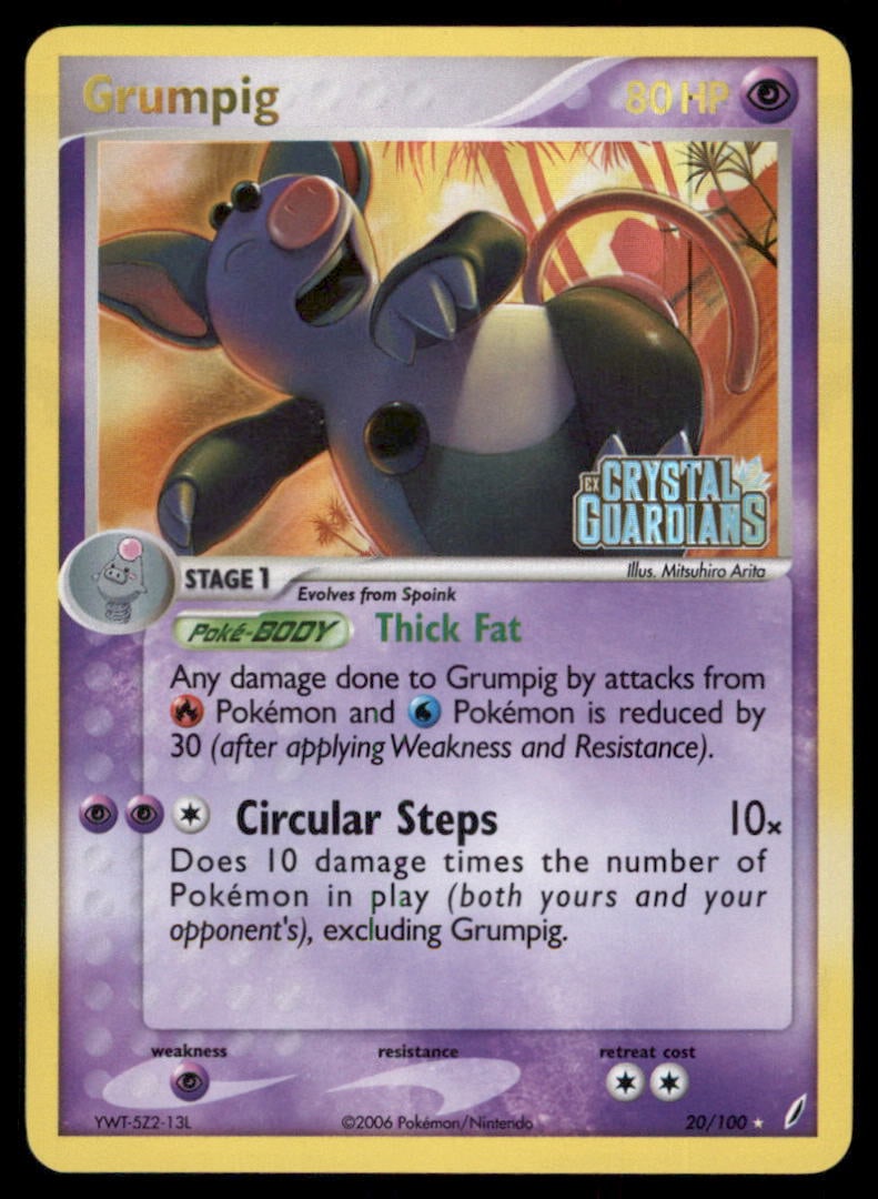 Grumpig Stamped Crystal Guardians #20/100 Holo Pokemon Card: We offer combined shipping on multiple items. Buyers may also arrange their own shipping. LiveShipping is a separate and independent option for shipping that is NOT a part of the auction house or thei