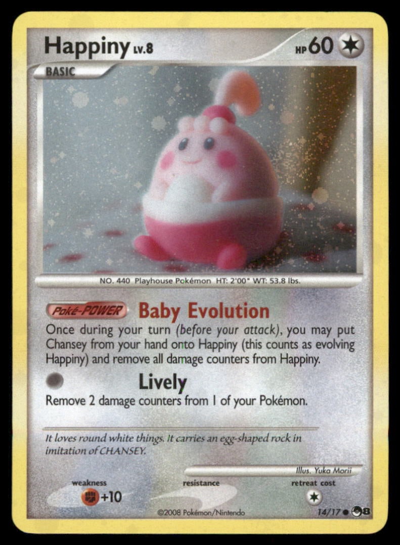 Happiny POP Series 8 #014/017 Holo Pokemon Card: We offer combined shipping on multiple items. Buyers may also arrange their own shipping. LiveShipping is a separate and independent option for shipping that is NOT a part of the auction house or thei
