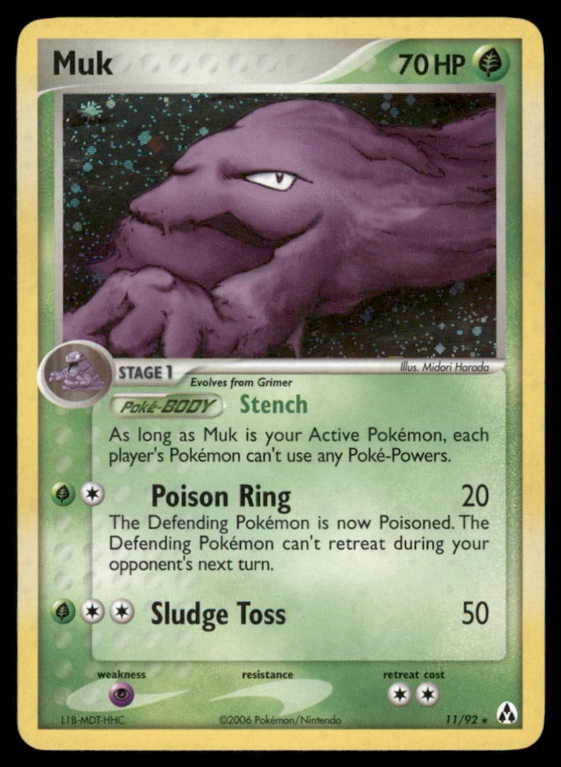 Muk Legend Maker #11/92 Holo Pokemon Card: We offer combined shipping on multiple items. Buyers may also arrange their own shipping. LiveShipping is a separate and independent option for shipping that is NOT a part of the auction house or thei
