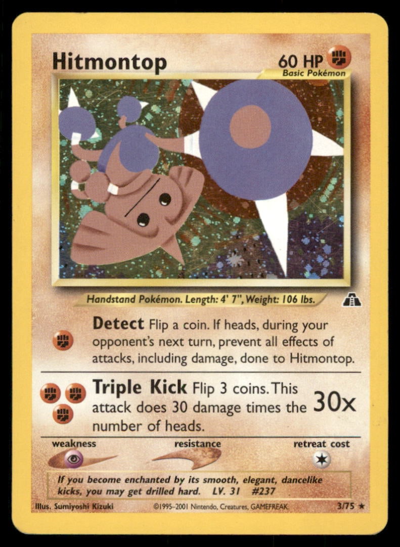 Hitmontop (3) Neo Discovery #03/75 Holo Pokemon Card: We offer combined shipping on multiple items. Buyers may also arrange their own shipping. LiveShipping is a separate and independent option for shipping that is NOT a part of the auction house or thei