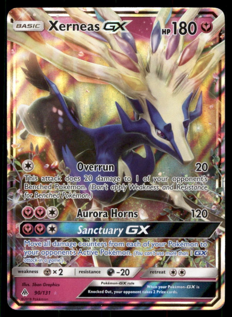 Xerneas GX SM - Forbidden Light #90/131 Pokemon Card (1 of 2)