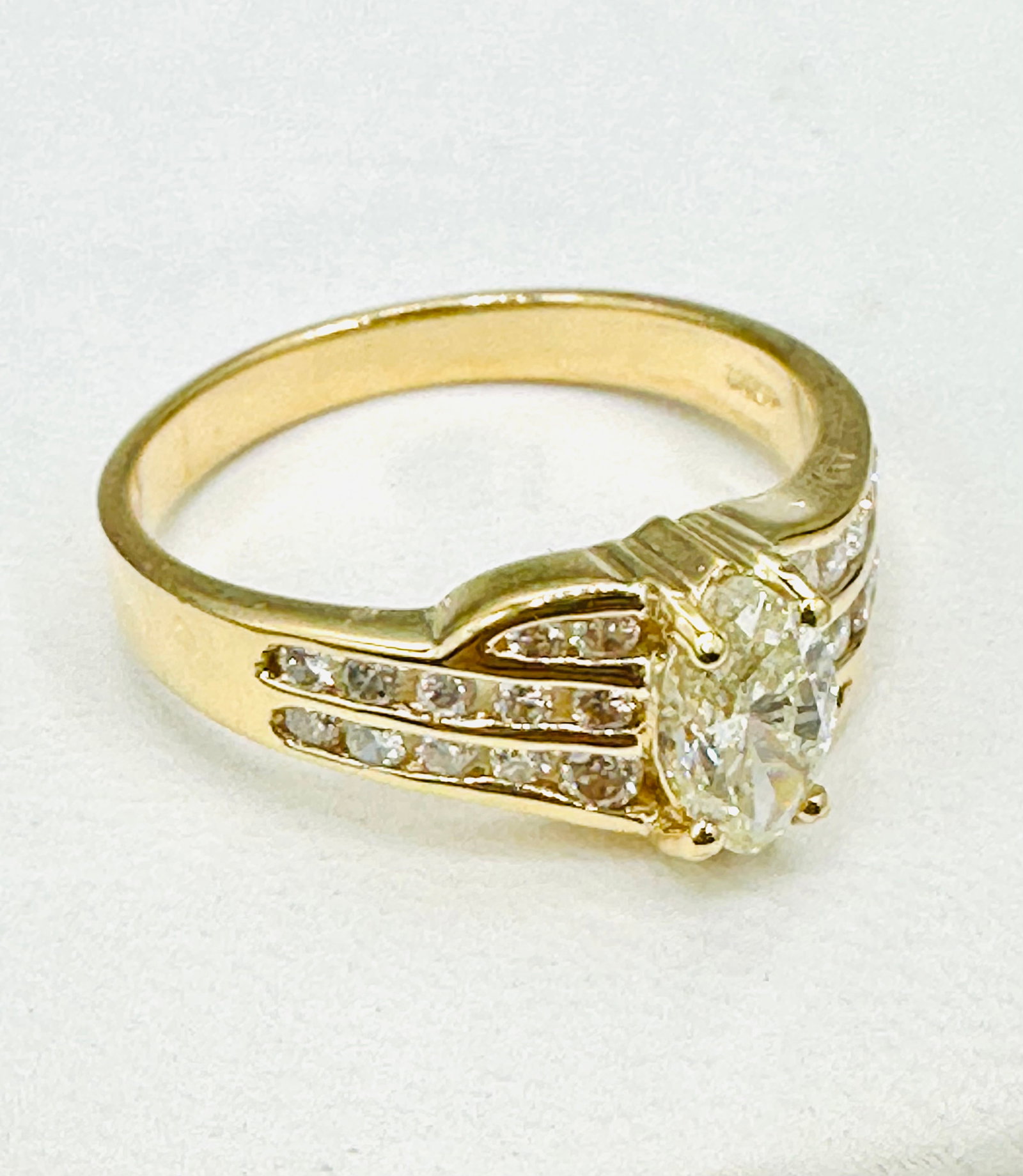 Natural Diamond Ring,14KT Yellow Gold # 2540 (1 of 4)