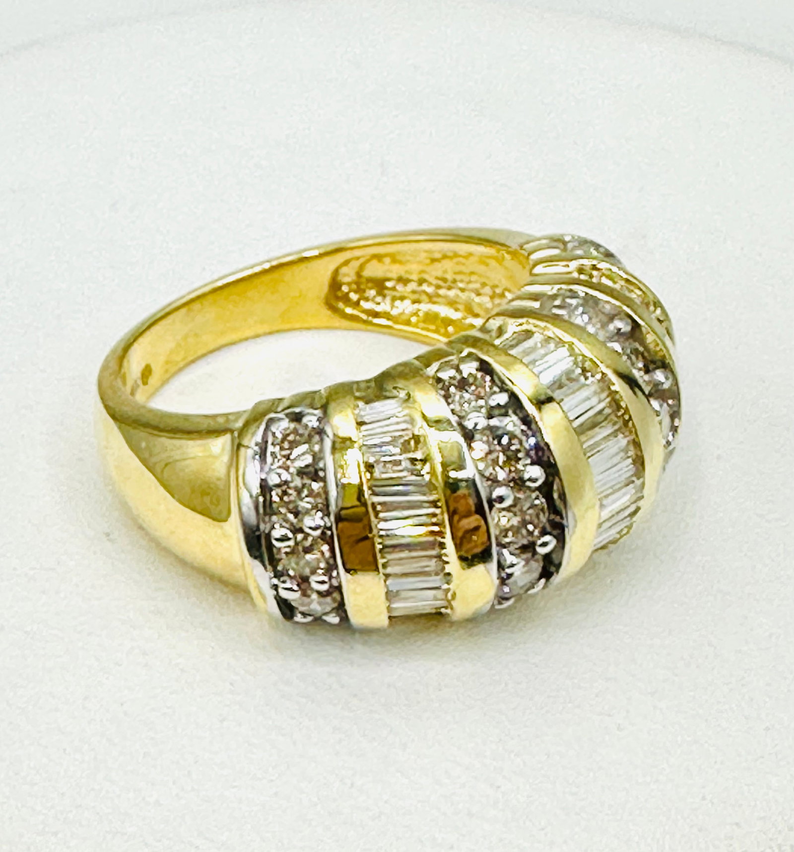 Natural Diamond Ring,14KT Yellow Gold # 2546 (1 of 4)